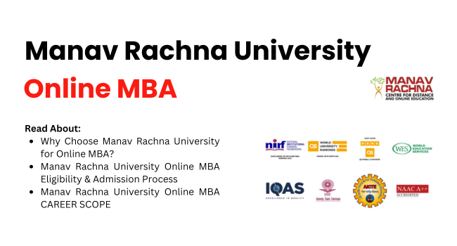 Manav rachna online mba