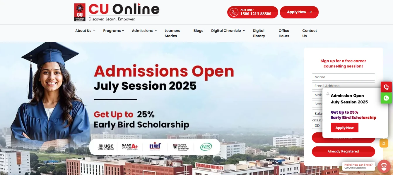 Chandigarh University Online Courses