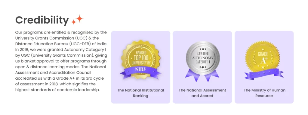 NMIMS Credibility
