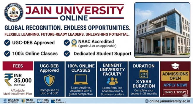 Jain Online University Courses