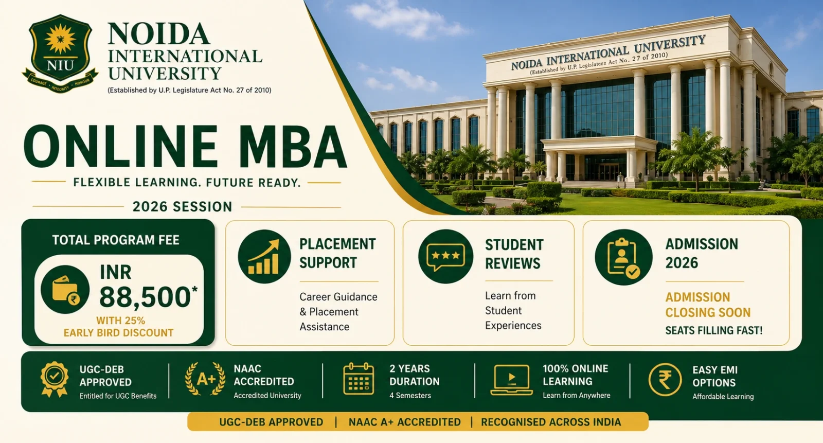 Noida International University (NIU) Online MBA