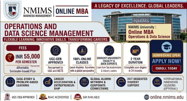 NMIMS Online MBA Operation and Data Science Management