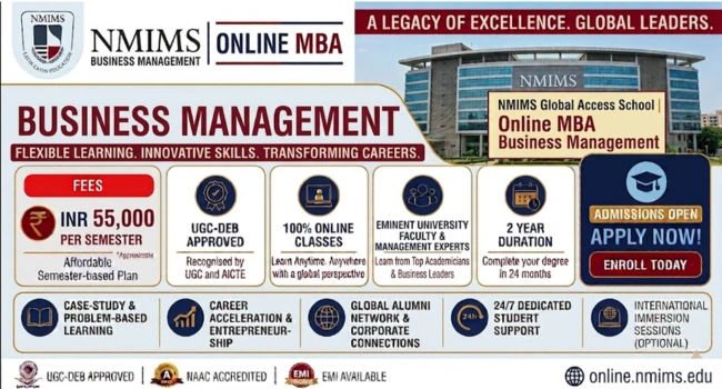 NMIMS Online MBA in Business Management