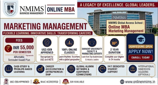 NMIMS Online MBA in Marketing Management