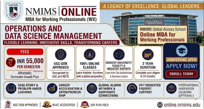 NMIMS WX Online MBA (Working Professionals)