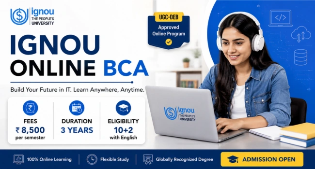 IGNOU Online BCA Admission 2026