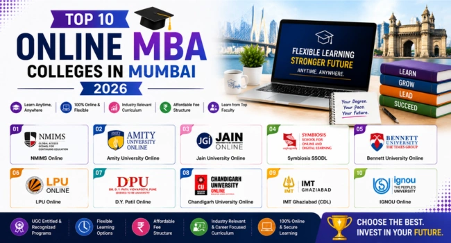 Top 10 Online MBA Colleges in Mumbai 2026
